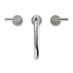 Opera 8" Widespread Bathroom Faucet With Arc Spout & Lever Handles - Brushed Nickel thumbnail 4
