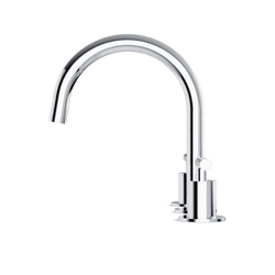 Opera 8" Widespread Bathroom Faucet With Arc Spout & Lever Handles - Chrome thumbnail 3