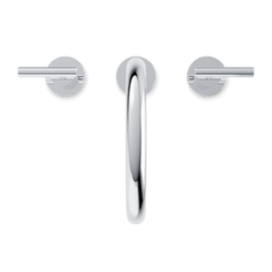 Opera 8" Widespread Bathroom Faucet With Arc Spout & Lever Handles - Chrome thumbnail 4