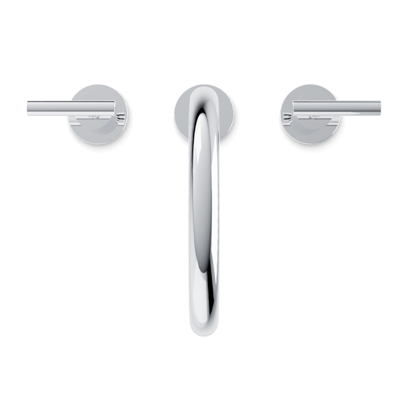 Opera 8" Widespread Bathroom Faucet With Arc Spout & Lever Handles - Chrome image 4