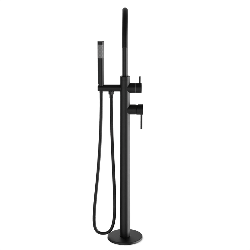 Opera Floor Mount Tub Filler Trim Kit with Hand Shower - FS510TKBK image 2