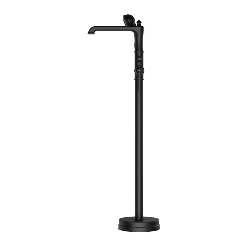 Classic Floor Mount Tub Filler Trim Kit with Hand Shower - FS511TKBK image 3