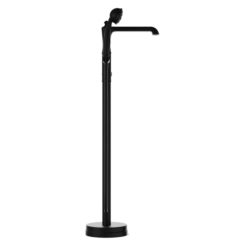 Classic Floor Mount Tub Filler Trim Kit with Hand Shower - FS511TKBK image 4