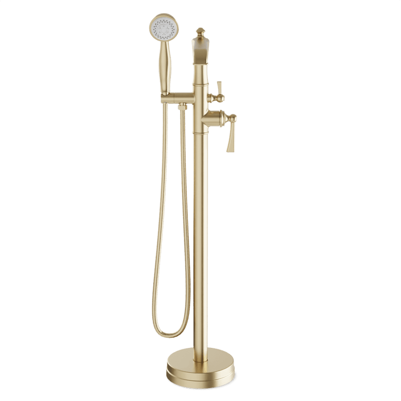Classic Floor Mount Tub Filler Trim Kit with Hand Shower - FS511TKSB image 2