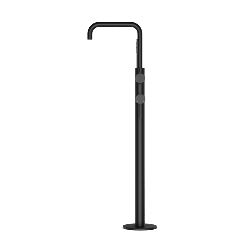 Opera Floor Mount Tub Filler Trim Kit with Low Spout and Hand Shower - FS513TKBK image 3