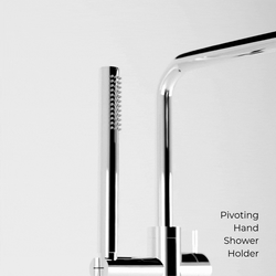 Opera Floor Mount Tub Filler Trim Kit with Low Spout and Hand Shower - Chrome thumbnail 4