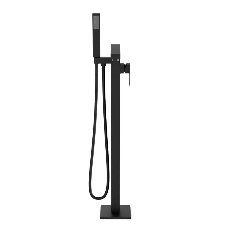 Edge Floor Mount Tub Filler Trim Kit with Hand Shower - FS520TKBK image 2