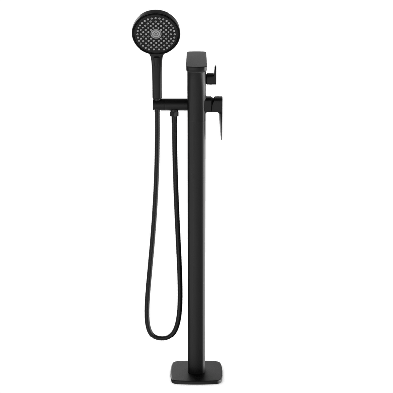 Harmony Floor Mount Tub Filler Trim Kit with Hand Shower - FS522TKBK image 2