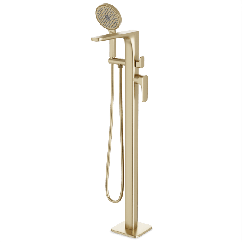 Harmony Floor Mount Tub Filler Trim Kit with Hand Shower - FS522TKSB image 1