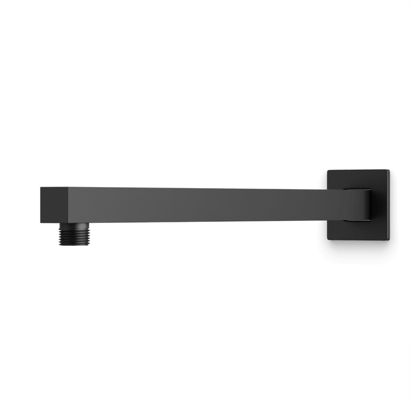 Edge Wall Mount Shower Arm - Matte Black image 1