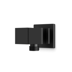 Square Adjustable Hand Shower Holder with Integrated Water Connection Artos US Matte Black 