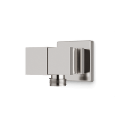 Square Adjustable Hand Shower Holder with Integrated Water Connection Artos US Brushed Nickel 