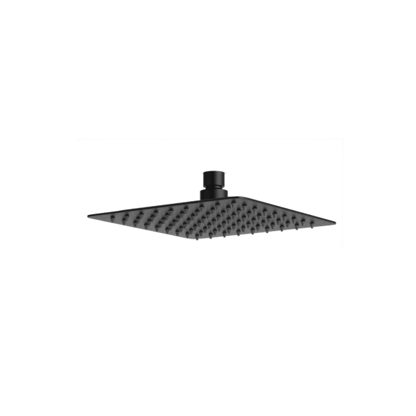 Square 8" Stainless Steel Rain Shower Head Artos US Matte Black 