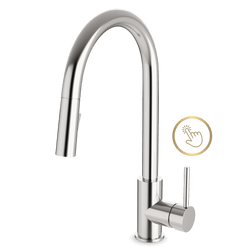 Modern Touch Activated Kitchen Faucet with Pulldown Spray - Brushed Nickel thumbnail 1