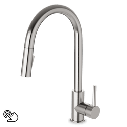 FTS100137 - Trova Touch Activated Modern Kitchen Faucet with Pulldown Spray Artos US Brushed Nickel