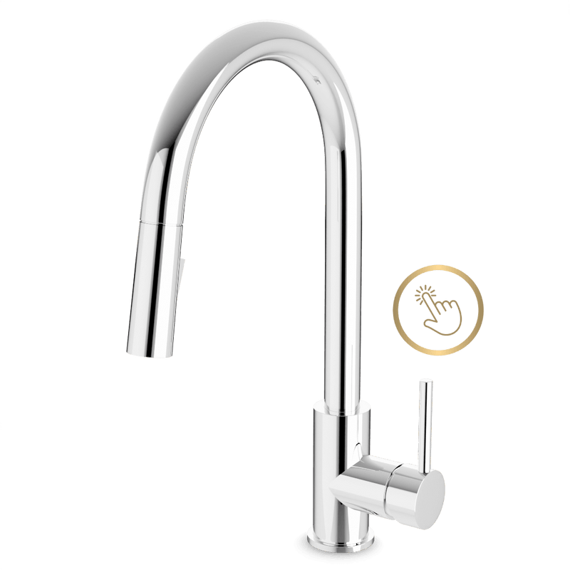 Modern Touch Activated Kitchen Faucet with Pulldown Spray - Chrome image 1