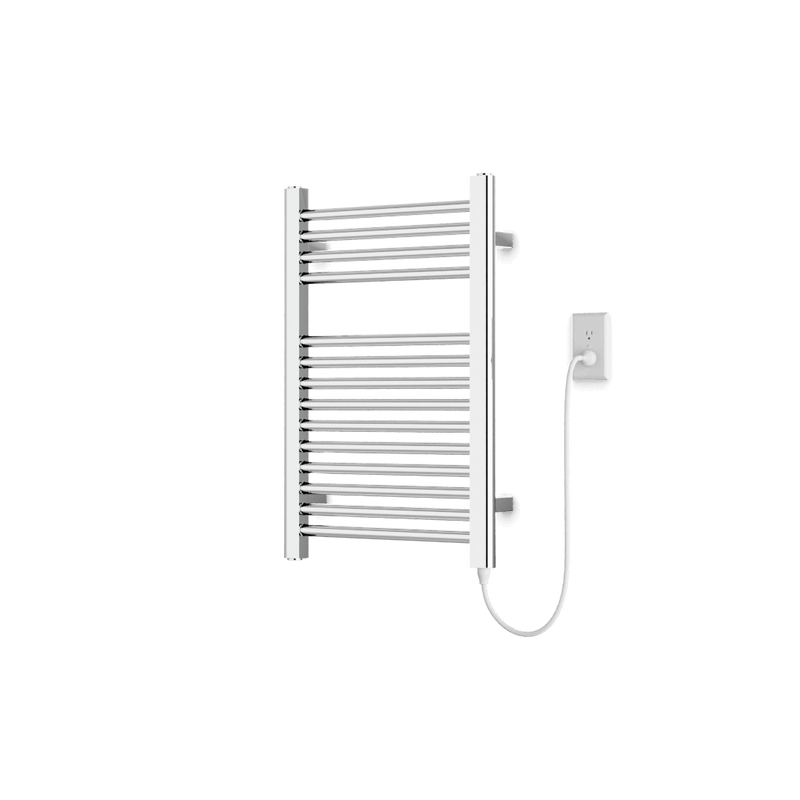 Denby 27" x 18" Plug-In Heated Towel Rail - Chrome image 1