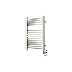 Denby 27" x 18" Hardwired Heated Towel Rail - Polished Nickel thumbnail 1