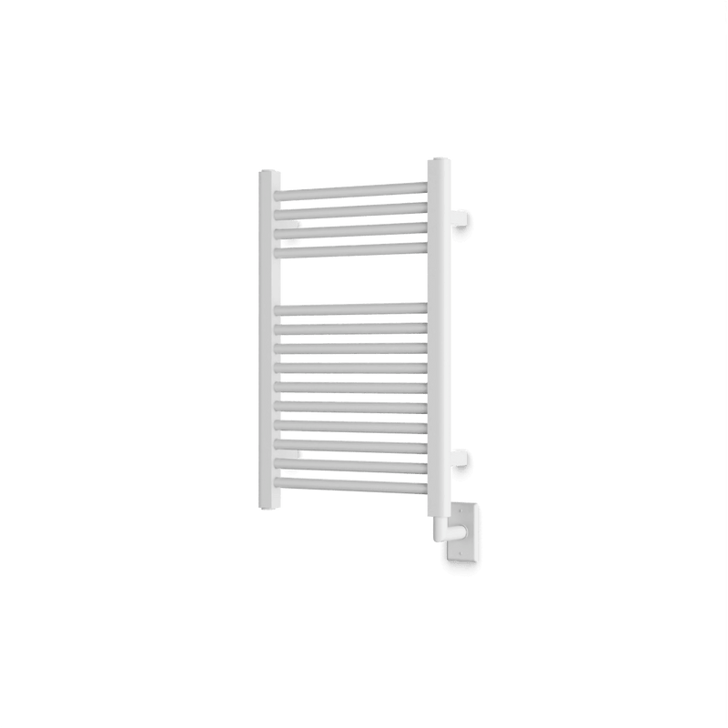 Denby 27" x 18" Hardwired Heated Towel Rail - White image 1