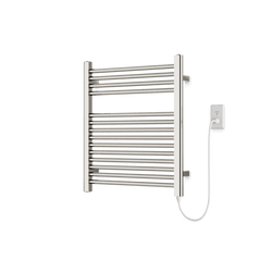 M06860P - Denby Towel Warmer 27" x 24" Plug-In Artos US Polished Nickel 