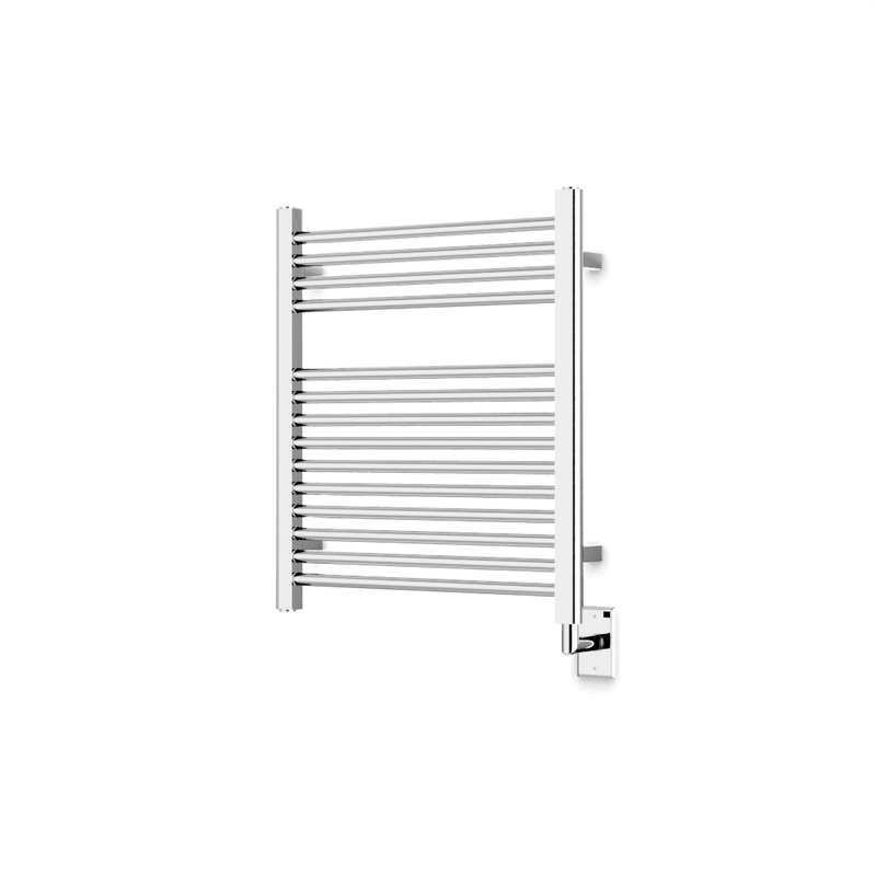 Denby 27" x 24" Hardwired Heated Towel Rail - Chrome image 1