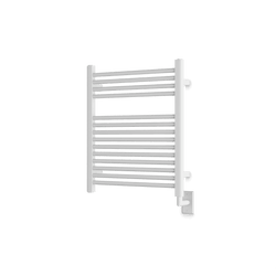 Denby 27" x 24" Hardwired Heated Towel Rail - White thumbnail 1