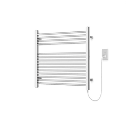 Denby 27" x 30" Plug-In Heated Towel Rail - Chrome thumbnail 1