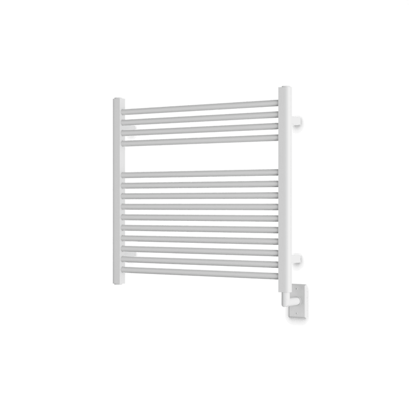 Denby 27" x 30" Hardwired Heated Towel Rail - White image 1
