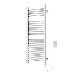 Denby 44" x 18" Plug-In Heated Towel Rail - Chrome thumbnail 1