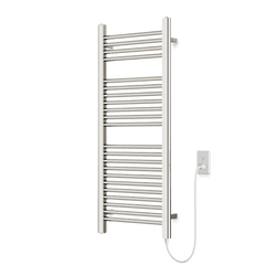 Denby 44" x 18" Plug-In Heated Towel Rail - Polished Nickel thumbnail 1