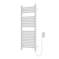Denby 44" x 18" Plug-In Heated Towel Rail - White thumbnail 1