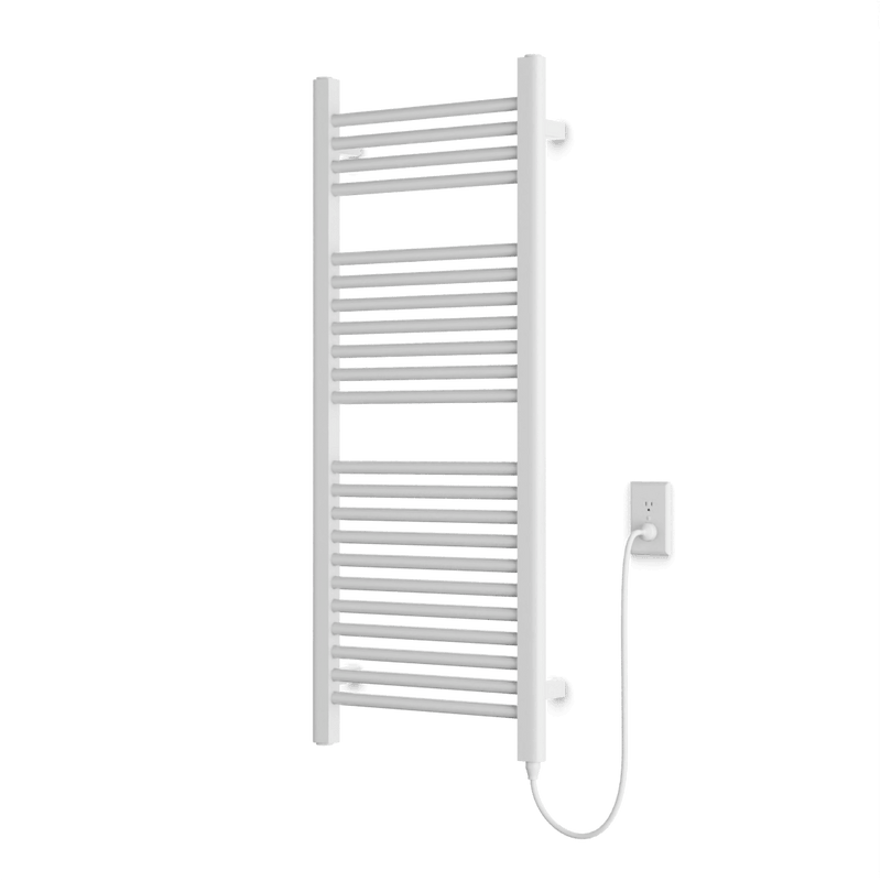 Denby 44" x 18" Plug-In Heated Towel Rail - White image 1