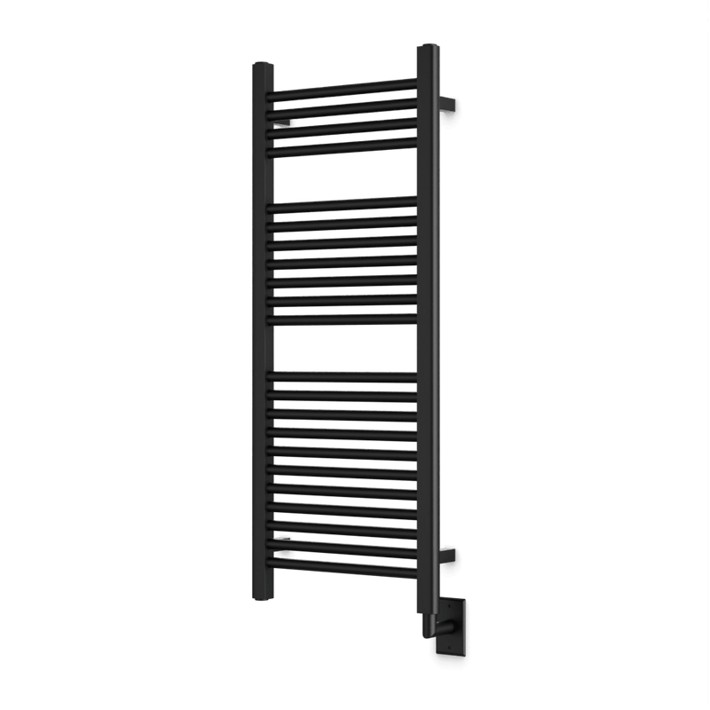 Denby 44" x 18" Hardwired Heated Towel Rail - Matte Black image 1