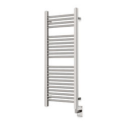 Denby 44" x 18" Hardwired Heated Towel Rail - Brushed Nickel thumbnail 1