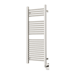 Denby 44" x 18" Hardwired Heated Towel Rail - Polished Nickel thumbnail 1