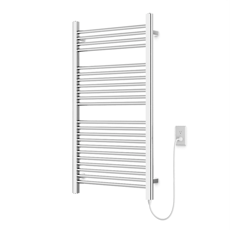 Denby 44" x 24" Plug-In Heated Towel Rail - Chrome image 1