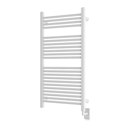 Denby 44" x 24" Hardwired Heated Towel Rail - White thumbnail 1