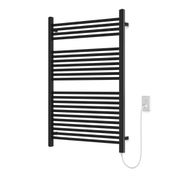 Denby 44" x 30" Plug-In Heated Towel Rail - Matte Black thumbnail 1