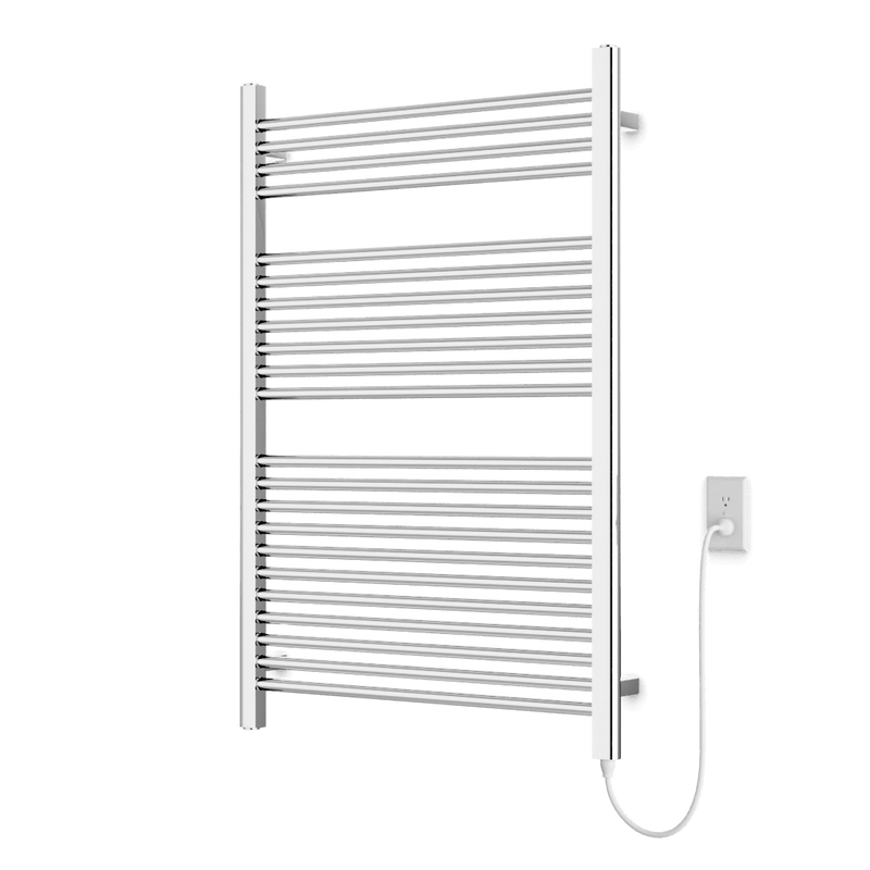 Denby 44" x 30" Plug-In Heated Towel Rail - Chrome image 1