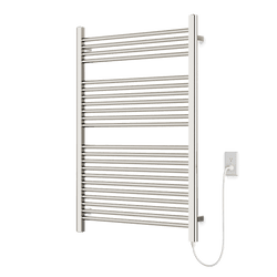 Denby 44" x 30" Plug-In Heated Towel Rail - Polished Nickel thumbnail 1