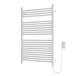 Denby 44" x 30" Plug-In Heated Towel Rail - White thumbnail 1