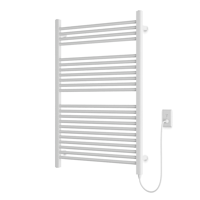 Denby 44" x 30" Plug-In Heated Towel Rail - White image 1
