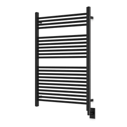 Denby 44" x 30" Hardwired Heated Towel Rail - Matte Black thumbnail 1