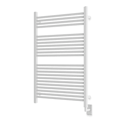 Denby 44" x 30" Hardwired Heated Towel Rail - White thumbnail 1