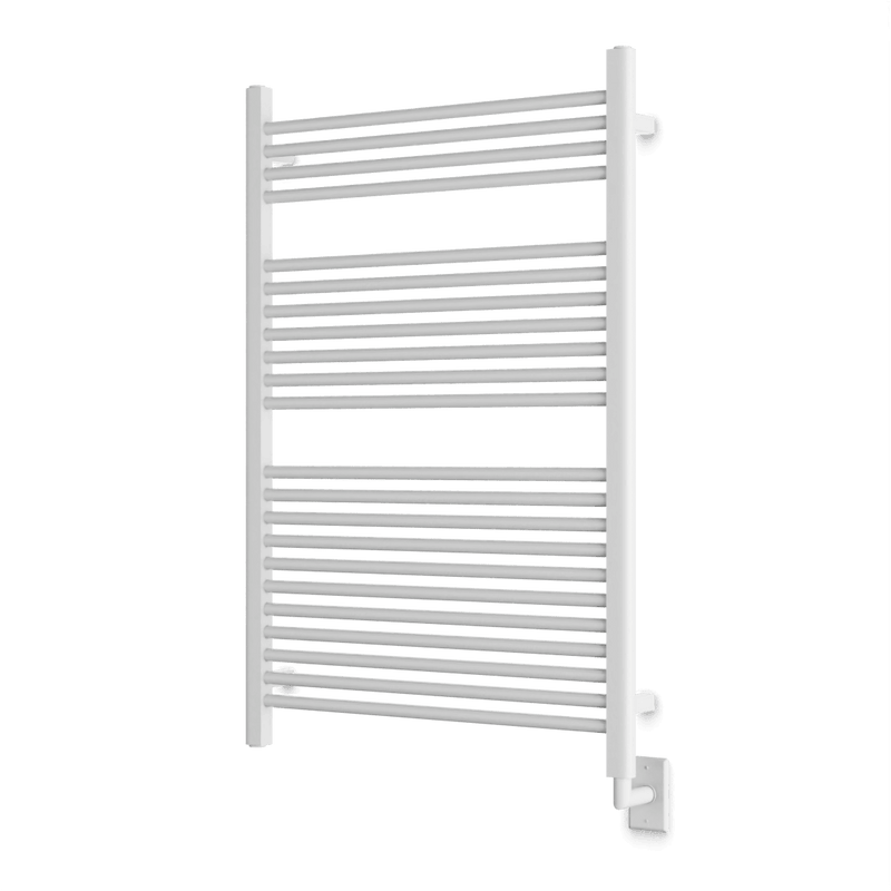 Denby 44" x 30" Hardwired Heated Towel Rail - White image 1