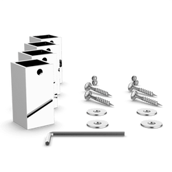 Heated Towel Rail Mounting Brackets and Hardware - Chrome thumbnail 1
