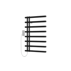Linx 30" x 20" Plug-In Heated Towel Rail - Matte Black thumbnail 1