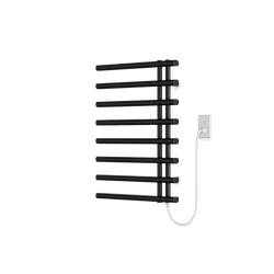 Linx 30" x 20" Plug-In Heated Towel Rail - Matte Black thumbnail 1