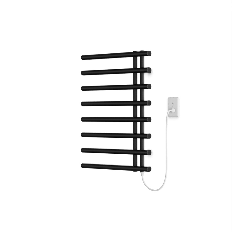 Linx 30" x 20" Plug-In Heated Towel Rail - Matte Black image 1