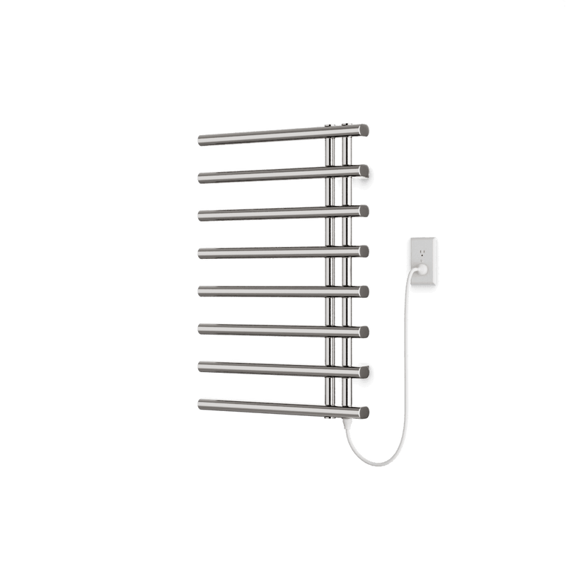 Linx 30" x 20" Plug-In Heated Towel Rail - Brushed Nickel image 1